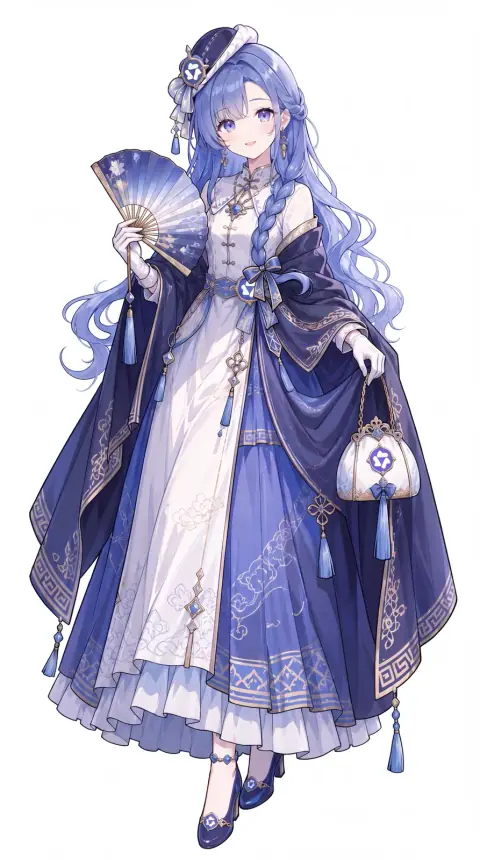Qwen娘 设定图